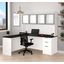 Innisfail White Desk & Hutch 0qb2326760