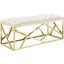 Intersperse Gold Ivory Bench