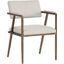 Irongate Ventouz Beige Linen Fabric Arm Chair