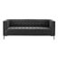 Isaac Channel Stitch Sofa In Gray Velvet