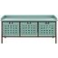 Isaac Dusty Green 3-Drawer Wooden Storage Bench