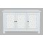 Isabella 54 Inch Luxury Mirrored Accent Storage Cabinet In White