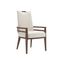 Island Fusion Coles Bay Off  White Fabric Arm Chair