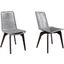 Island Outdoor Dark Eucalyptus Wood And Silver Rope Dining Chair