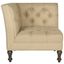 Jack Antique Gold and Espresso Tufted Corner Chair