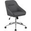 Jackman Upholstered Office Chair with Casters In Grey