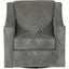 Lamar Swivel Chair In Grey
