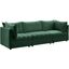 Jacob Velvet Modular Sofa In Green