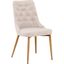 Jacobsen Fabric Upholstered Dining Side Chair Set of 2 In Beige