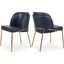 Jagger Navy Faux Leather Dining Chair Set of 2
