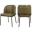 Jagger Olive Faux Leather Dining Chair Set Of 2