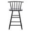 Jay Wood Counter Stool in Black