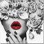 Jdn Black And White Desire Red Lip Wall Art