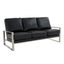 Jefferson Design Leather Sofa In Black