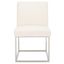 Jenette Dining Chair In Ivory And Silver
