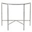 Jessa Forged Metal Console Table In Silver