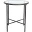 Jessa Metal Round End Table In Black
