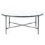 Jessa Round Metal Coffee Table In Silver