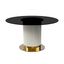 Jexis 60 Inch Round Dining Table In Black