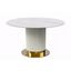 Jexis 60 Inch Round Dining Table In Solid White