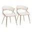 Jie Dining Chair Set of 2 In Cream