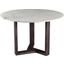 Jinxx White Charcoal Marble Dining Table