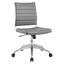 Jive Gray Armless Mid Back Office Chair