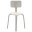 Jo Upholstered Stackable Dining Chair Set of 2 in Grey and Cream