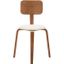 Jo Upholstered Stackable Dining Chair in Walnut