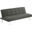 Joel Upholstered Tufted Sofa Bed In Grey