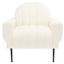 Josh Channel Tufted Chair In Creme And Black