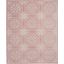 Jubilant Ivory And Pink 7 X 10 Area Rug
