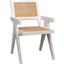 Jude Chair With Caning In White Wash