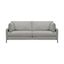 Juliett 80 Inch Modern Gray Fabric Sofa with Power Footrest