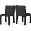 Kai Boucle Fabric Dining Chair Set of 2 In Black
