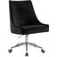 Karina Black Velvet Office Chair 164Black