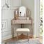 Kasey Rose Gold Vanity with Stool