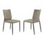 Kash Upholstered Dining Chair Set of 2 In Gray