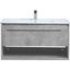 Kasper 36 Inch Single Bathroom Floating Vanity In Concrete Grey