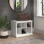 Kathy Ireland Home by Bush Furniture Woodland 24W Small Shoe Bench with Shelves in White Ash