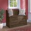 Kathy Ireland Home by Bush Furniture Woodland 40W Entryway Bench with Doors in Ash Brown