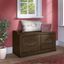 Kathy Ireland Home by Bush Furniture Woodland 40W Shoe Storage Bench with Doors in Ash Brown