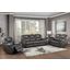 Katrine Charcoal Reclining Sofa, Loveseat And Chair Set