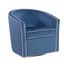Keely Swivel Chair In Blue