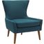 Keen Upholstered Fabric Armchair In Azure