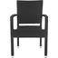 Kelda Black Stacking Arm Chair