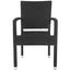 Kelda Black Stacking Arm Chair Set of 2