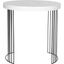 Kelly White Scandinavian Lacquer Side Table
