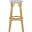 Kelsey Grey and White Indoor/Outdoor Counter Stool