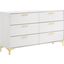 Kendall 6-Drawer Dresser White